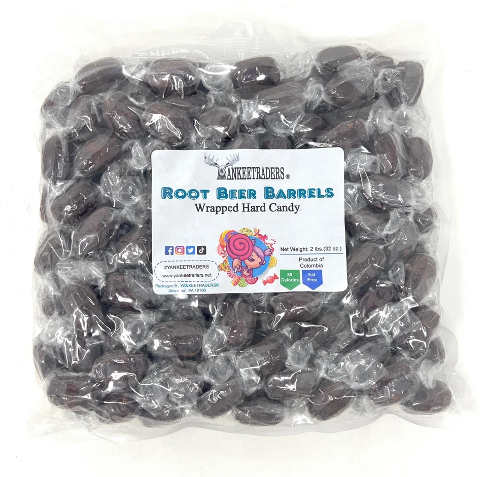 Root Beer Barrels Hard Candy, 4 lbs. ~ YANKEETRADERS® ~ FREE SHIPPING - Image 1 of 3