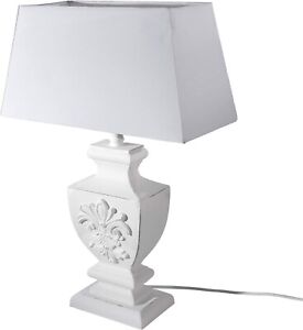 Lampada da Tavolo Lampada da Lampada da Comodino Stile Shabby-Bianco arredamento