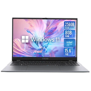 CHUWI 15.6'' HD 3.4GHz Laptop Intel N100 with 8GB DDR5 256GB SSD Windwos 11 PC - Picture 1 of 11