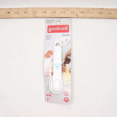 (4-Pk) Good Cook Classic Measuring Spoons Plastic 19865 - Image 1 of 3