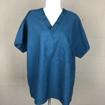 White Swan Women’s Scrub Tops Size M Blue TZ7 - Image 1 of 4