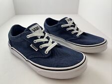 Classic Vans Atwood Pindo Palm Shoes Blue Youth Boy’s Size 5