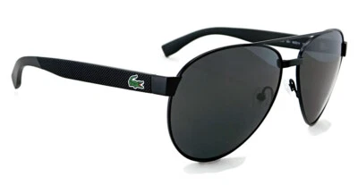 Nuevas gafas de sol LACOSTE | L185S (001) negro mate/gris lente 60 mm Foto 1 de 4