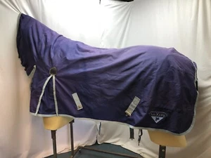 Used 5'6 Saxon 100g Turnout Horse Rug Fixed Hood #A657 - Picture 1 of 6