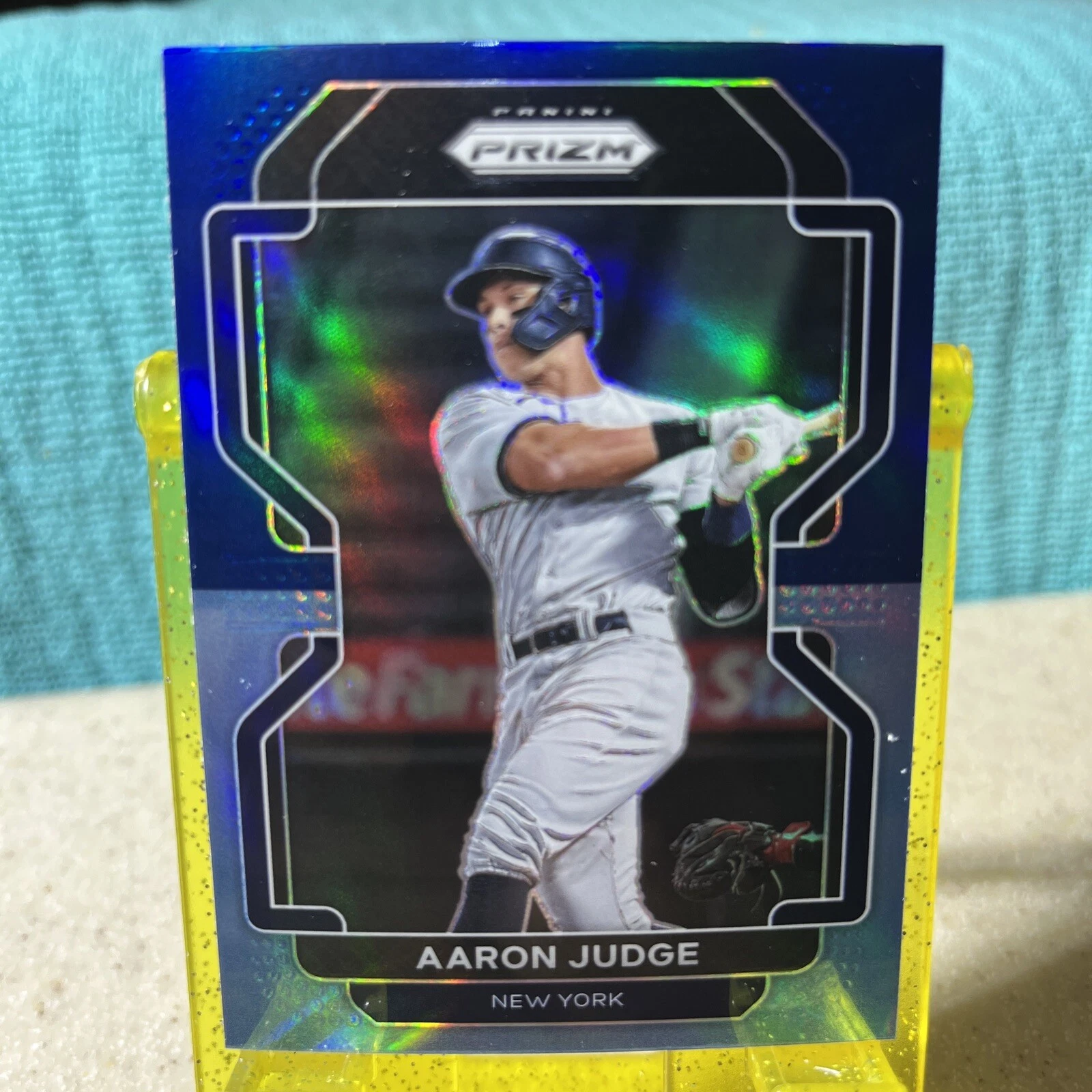 2022 Panini Prizm Aaron Judge Tier 3 HOT BOX Exclusive Navy Blue-Carolina Blue