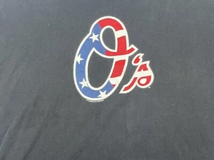 MLB Genuine Merchandise T Shirt Mens 3XL Baltimore Orioles USA Flag - Picture 1 of 5