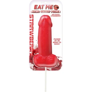 Jumbo Gummy Pecker Pop Bachelorette Party Novelty Gift - Strawberry - Picture 1 of 2