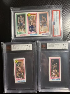 Magic Johnson 1980 Topps PSA 10 & 2 Single Panel BVG 7.5 - Picture 1 of 7
