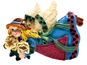 Blonde Fairy Garden Angel Refrigerator Magnet 3" Great Color - Picture 1 of 3
