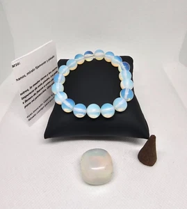 PULSERA Y PIEDRA CUARZO LUNA ATRAE PROTECCION DINERO BUENA SUERTE SALIDA - Imagen 1 de 3
