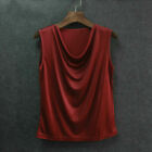 Women Silk Tank Tops Vest Sleeveless Shirt Tee Soft Camisole Blouse Casual Cami