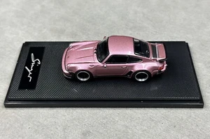 HobbyFans 1/64 Porsche 930 Singer Turbo Study Pink Diecast Car - Picture 1 of 6
