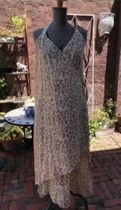 Zimmermann leopard animal print wrap halter neck tie dress cotton voile 1 10 12 - Picture 1 of 12