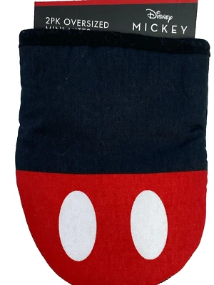 Disney Mickey Mouse Horno Mitones Lunares 2 piezas Gran Tamaño Mini Olla Soporte Cocina Foto 1 de 3