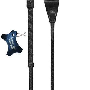 Horse Riding Whip HAND MADE Stick Bat UNIQUE GENUINE LEATHER Crops Jumping Adult - Picture 1 of 19