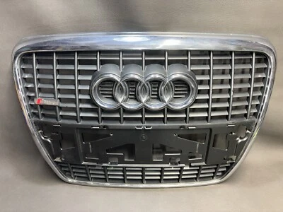 05-08 AUDI A6 MONTAJE REJILLA DELANTERA CUBIERTA INSERCIÓN MOLDURA CROMO REJILLA OEM Foto 1 de 4
