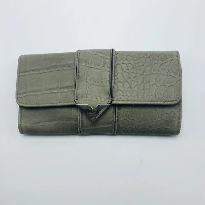 Бумажник Nicole Miller New York из искусственной кожи с тиснением серый органайзер (D1) - Изображение 1 из 4