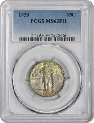 1930 Standing Liberty Silver Quarter MS63FH PCGS - Image 1 of 2