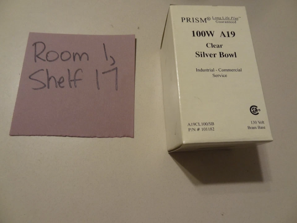 Prism 100W A19 Clear Silver Bowl Part 101182 in Box as Shown - Image 1 of 1