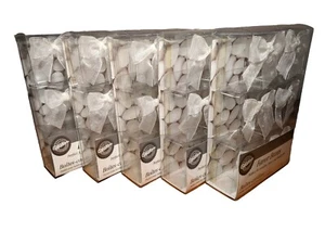 Plastic Party Favor Boxes - Clear w/ White Sheer Bows (lot of 5) - Wilton - Picture 1 of 3