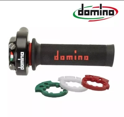 COMANDO GAS RAPIDO DOMINO RACING REGOLABILE DOMINO XM2 UNIVERSALE 2 CAVI NERO