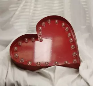 Heart Marquee Sign, light up, red, metal, RETRO! - Picture 1 of 4