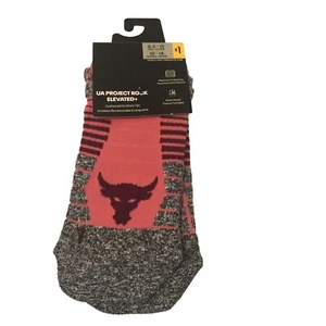 Under Armour Project Rock Elevated + No Show Deco Rose Women's 10-14 - Picture 1 of 4