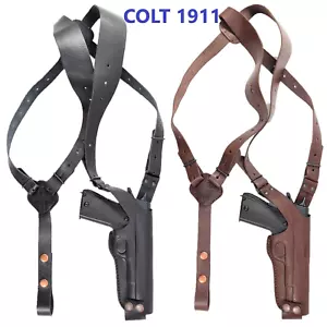 Funda vertical hombro pistola FUNDA para pistola mediana como COLT 1911 - Imagen 1 de 8