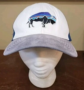 Patagonia Trucker Hat Bison Buffalo Hat Snapback Nice Broke In Hat - Picture 1 of 10