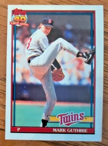 Mark Guthrie Minnesota Twins 1991 Topps Baseball Card #698 MINT - Picture 1 of 2