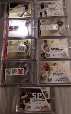 2008 SPx Winning Materials Lot Of 5 & Rookie Signatures Lot Of 4 Signed In Cases - Image 1 of 4