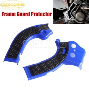 Blue/Black Frame Guard for Yamaha YZ450F WR450F WR250F YZ250F YZ250FX Off-road - Picture 1 of 9