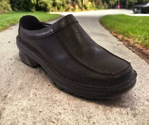 JOSEF SEIBEL Womens Black Leather Clog Shoe US 6 EUR 36 Hungary European Comfort - Picture 1 of 13