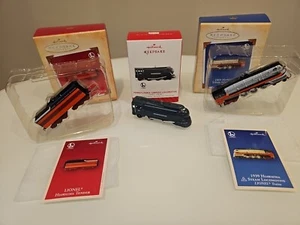 3 Hallmark 2004-14 Lionel Pennsylvania Torpedo Locomotive Hiawatha Steam Tender - Picture 1 of 6