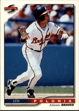 1996 Score Atlanta Braves Baseball Card #489 Luis Polonia