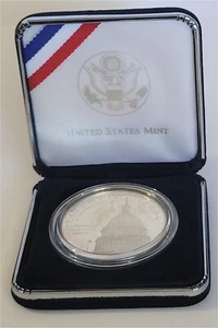 1994 - USA Capitol Bicentennial Proof Silber Dollar mit Box & COA - Bild 1 von 6