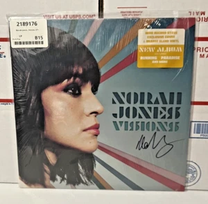 NEW Norah Jones Visions SIGNED Orange Vinyl Rough Trade Exclusive Record LP - Picture 1 of 3