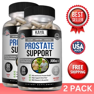(2 Pack) Prostate Support - Reduce Frequent Urination, Stamina supplement 60ct - Picture 1 of 16