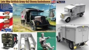 Modellino kit scala ambulanza pesante 4x2 esercito britannico fine guerra 1:35 di Gecko Models - Foto 1 di 9