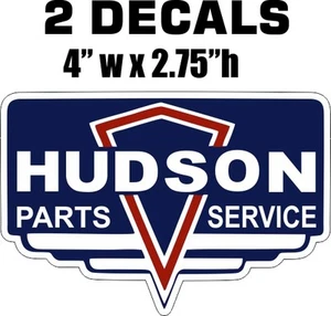 2 Hudson Teile und Service Vinyl Aufkleber - Bild 1 von 1