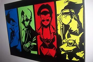 Cowboy Bebop anime pintura al óleo NO póster impreso. Marco pintado a mano disponible. - Imagen 1 de 6