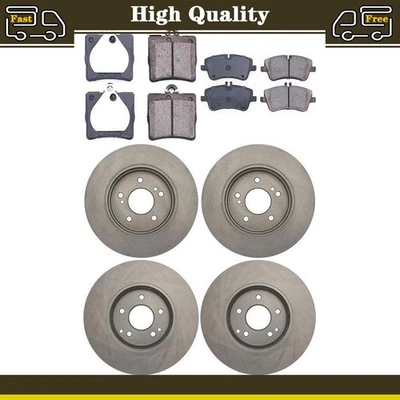 6 Front Rear Brake Pads Set Disc Rotors Fits 2003 Mercedes-Benz C230 C240 - Image 1 of 4