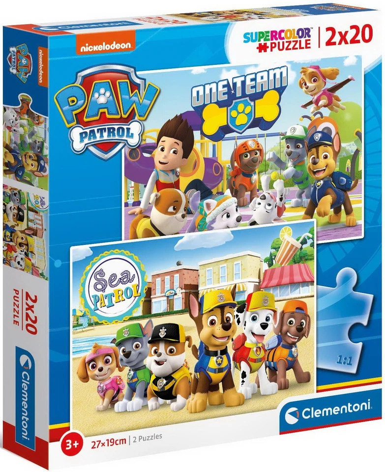 Puzzle - Paw Patrol: Clementoni - Puzzle 2x20 Pz - Immagine 1 di 1