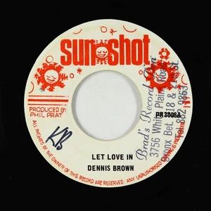 Reggae 45 - Dennis Brown - Let Love In - Sunshot - Picture 1 of 2