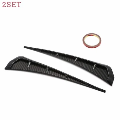 4 piezas Guardabarros Lateral Coche Ventilación Ala de Aire Cubierta Borde Accesorios Exteriores Fibra de Carbono Foto 1 de 4