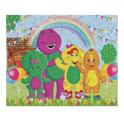 Barney and Friends Jigsaw Puzzle 120 Pieces Gift for Kids Lots of Fun - Image 1 of 4