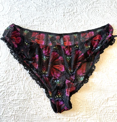 🎀 Torrid Size 3 Mesh Panties Undies Butterflies Black 🎀 - Image 1 of 4