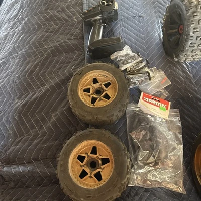 Arrma Outcast 8S BLX EXB Brushless 1/5 4WD Stunt RC Truck Red - Image 1 of 4