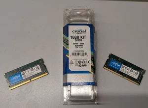 Crucial RAM 16Gb 2x 8Gb Sodimm CT8G4SFS8266 Ram DDR4 2666MHz CL19 Laptop - Bild 1 von 2
