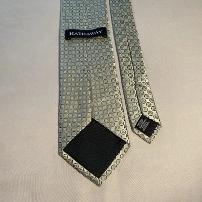 Gold Hathaway 100% Silk Executive Classic NeckTie Wedding Wall Street Eye Candy - Изображение 1 из 3